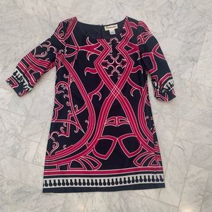 Franceseca’s Paraella 💗🖤 A-line silky dress💗🖤 EUC‼️ sz Medium worn 1x ‼️